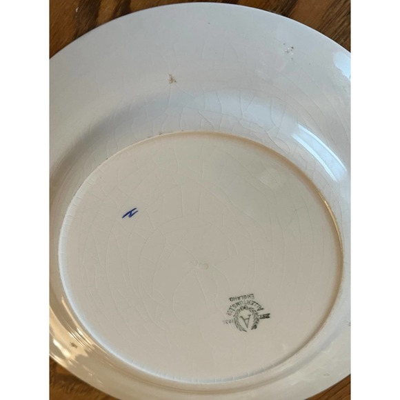 Dinner Plate - Hand Painted Antique 1930s Allertons Ltd. Bone China - Picture 6 of 6